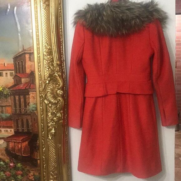 PLENTY‎ BY TRACY REESE COAT FAUX FUR PETITE SIZE 0P - Picture 5 of 8